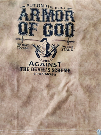 Men's Distressed Armor of God Graphic Tee