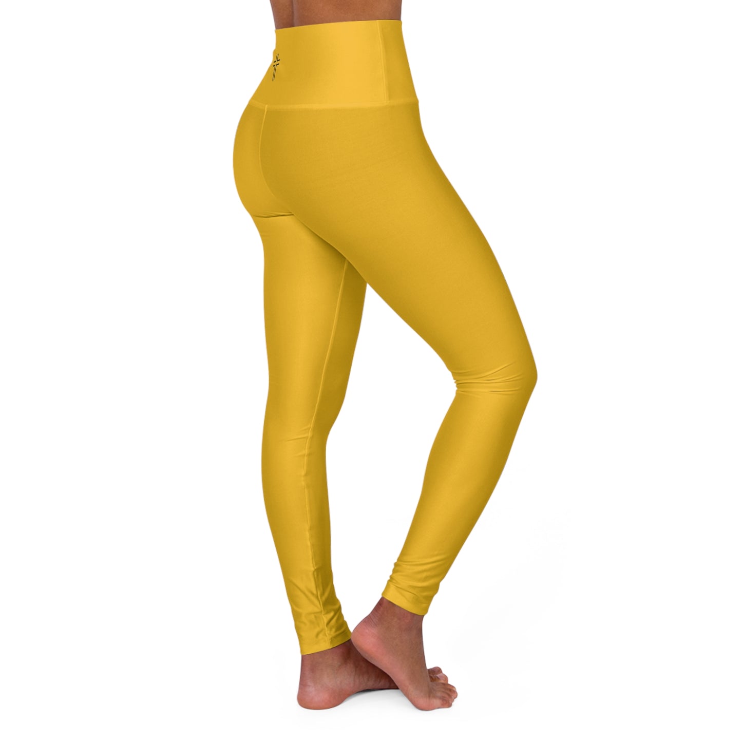 Minimalist | Color High Waisted Fitness Leggings with Cross Design - Perfect for Faith & Fitness