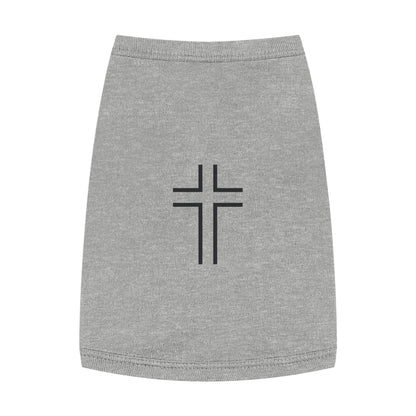 Minimalist | Pet Tank Top with Cross Design