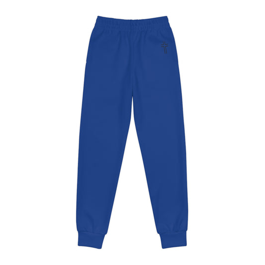 Minimalist | Color Youth Joggers with Inspirational Cross Design - Comfortable & Stylish Activewear for Kids