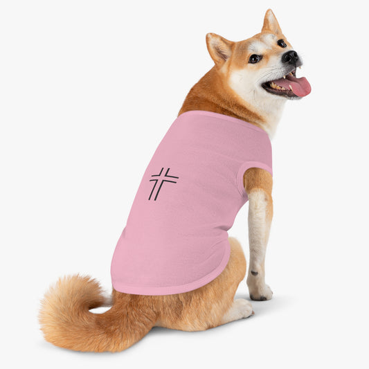 Minimalist | Pet Tank Top with Cross Design