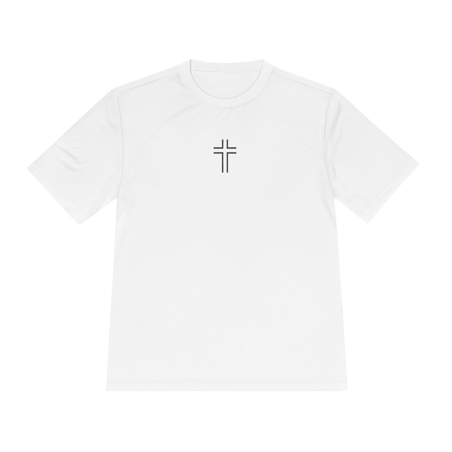 Minimalist | Unisex Moisture Wicking Tee with Cross Design