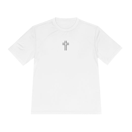 Minimalist | Unisex Moisture Wicking Tee with Cross Design