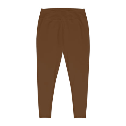 Minimalist | Muted Plus Size High Waisted Fitness Leggings with Cross Design - Perfect for Faith & Fitness