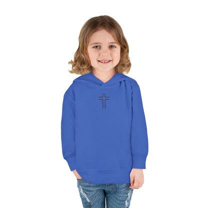 Minimalist | Toddler Fleece Hoodie with Cross Design