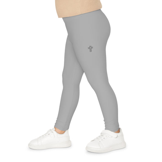 Minimalist | Muted Comfortable Girls Leggings with Cross Design