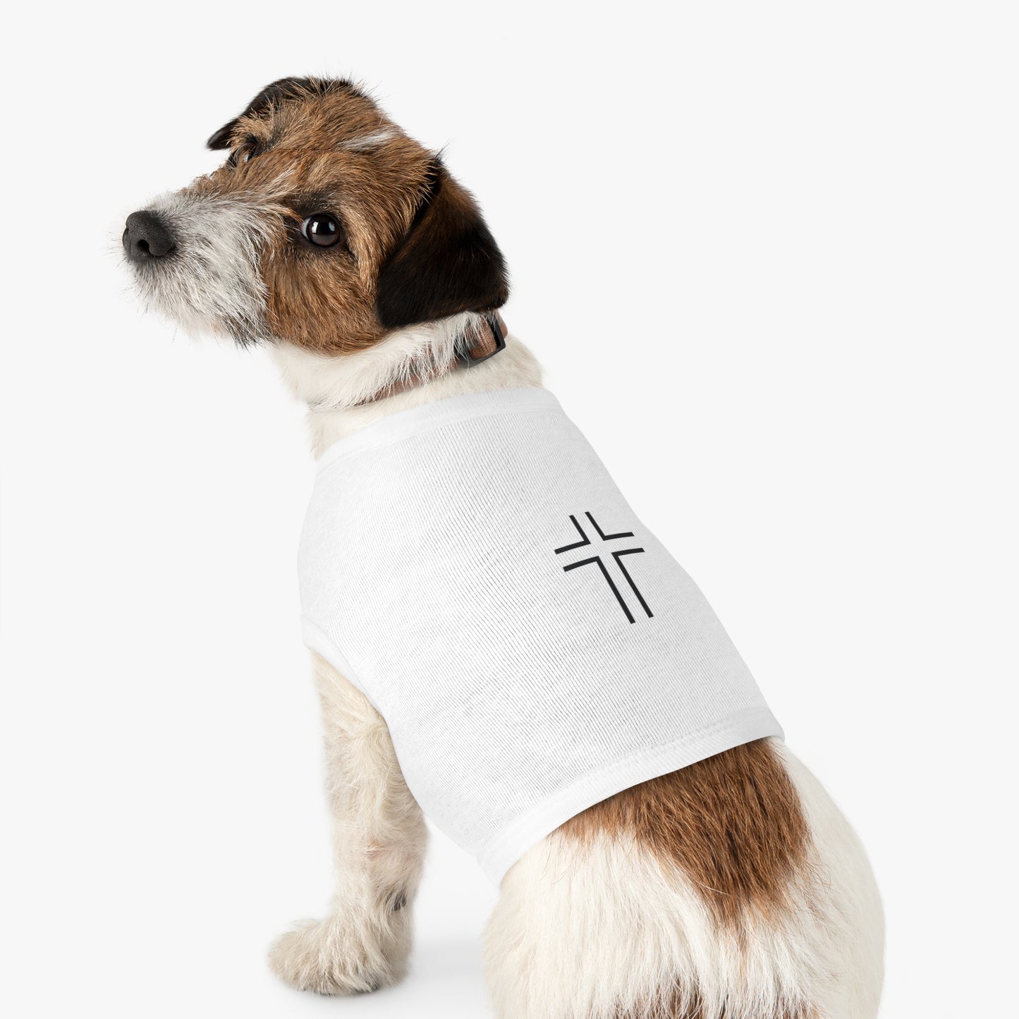 Minimalist | Pet Tank Top with Cross Design