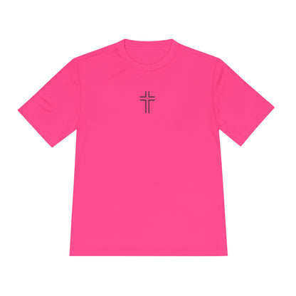Minimalist | Unisex Moisture Wicking Tee with Cross Design
