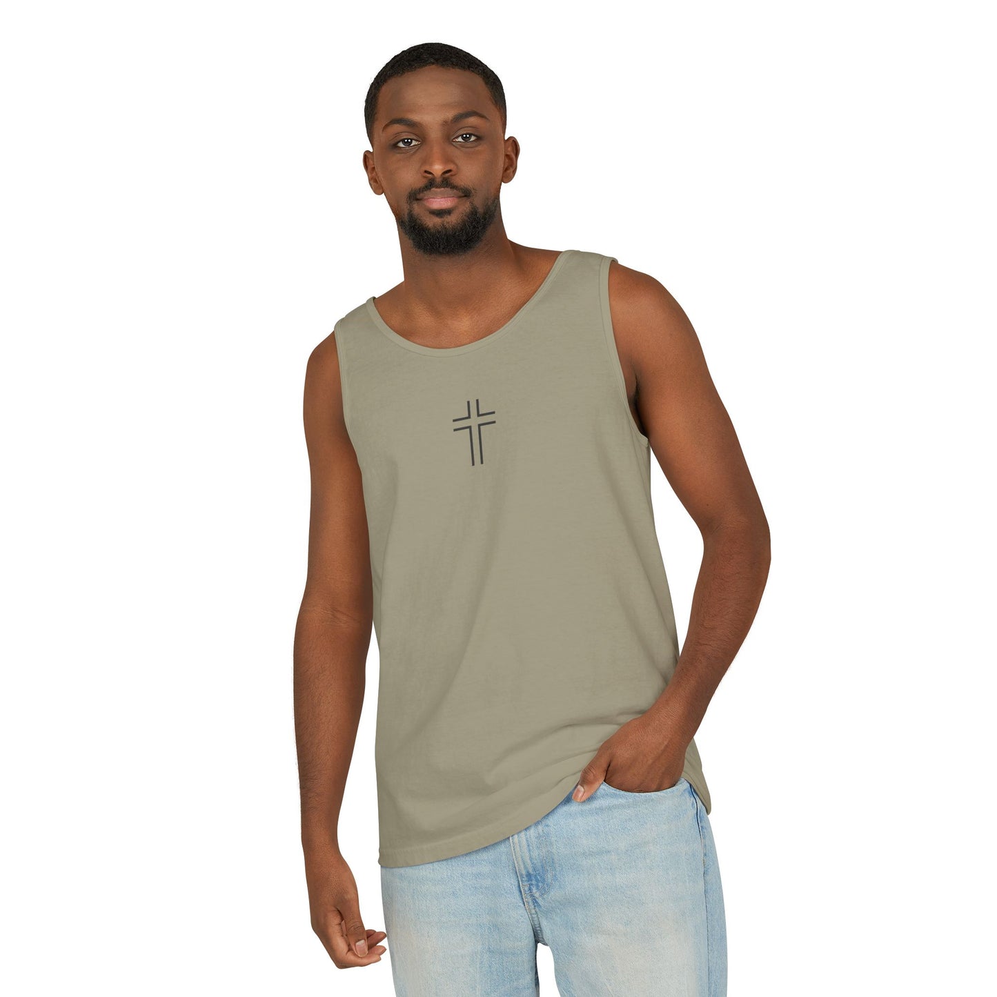 Minimalist | Unisex Cross Design Tank Top