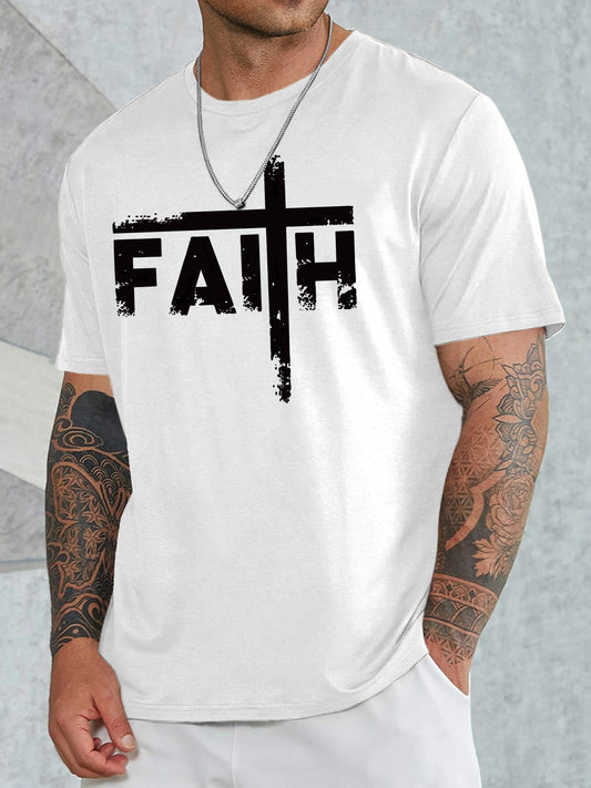 Plus Size Men's FAITH Casual T-Shirt
