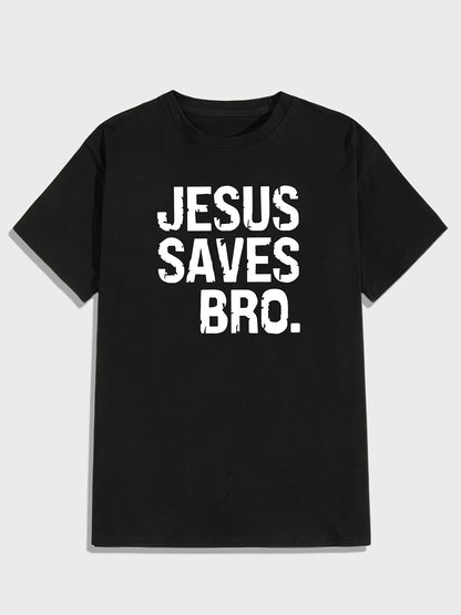 JESUS SAVES BRO Men's Short-sleeved T-shirt