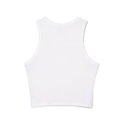 Minimalist | Women's Micro Rib Racer Cross Design Tank Top