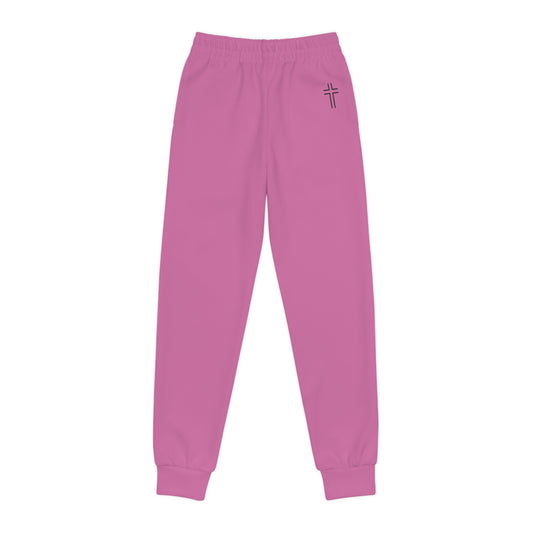 Minimalist | Color Youth Joggers with Inspirational Cross Design - Comfortable & Stylish Activewear for Kids