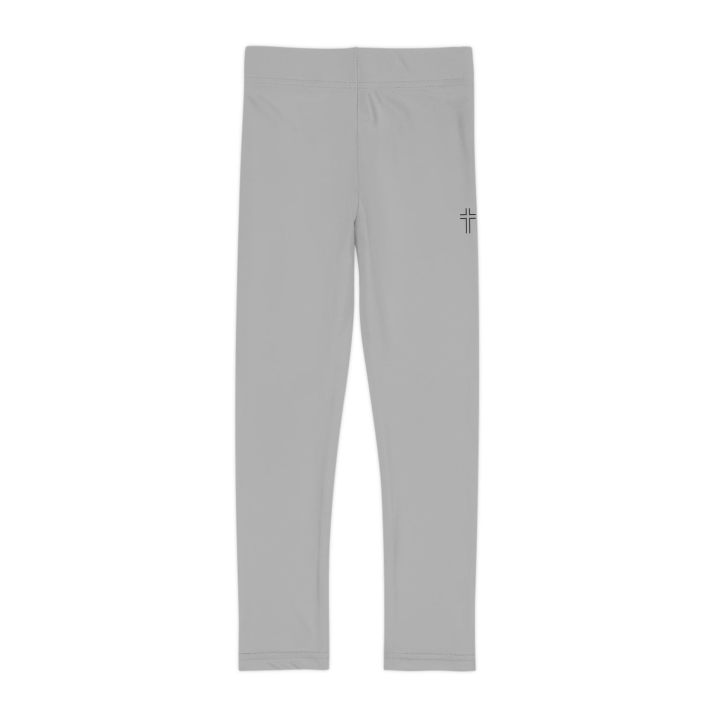 Minimalist | Muted Comfortable Girls Leggings with Cross Design