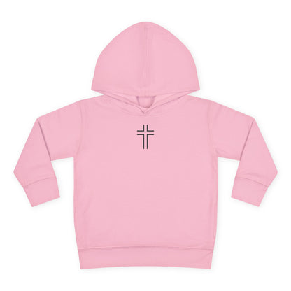Minimalist | Toddler Fleece Hoodie with Cross Design