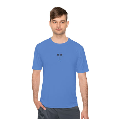 Minimalist | Unisex Moisture Wicking Tee with Cross Design