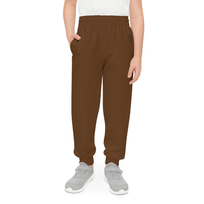 Minimalist | Muted Youth Joggers with Inspirational Cross Design - Comfortable & Stylish Activewear for Kids