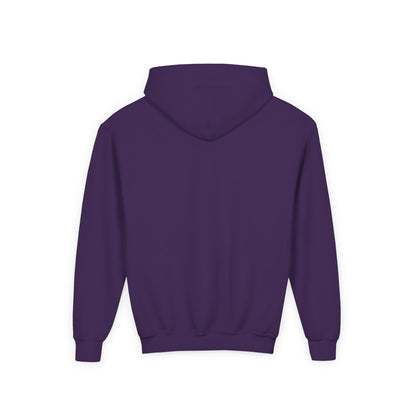 Minimalist | Muted Youth Heavy Blend Hooded Sweatshirt - Faithful Style with Inspirational Cross Design