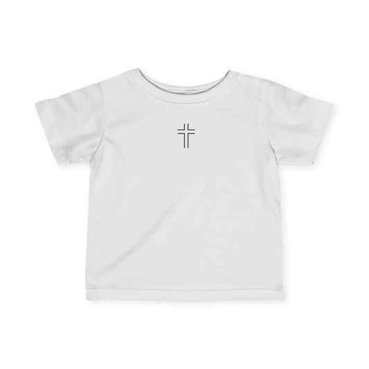 Minimalist | Unisex Infant Fine Jersey Tee with Cross Design