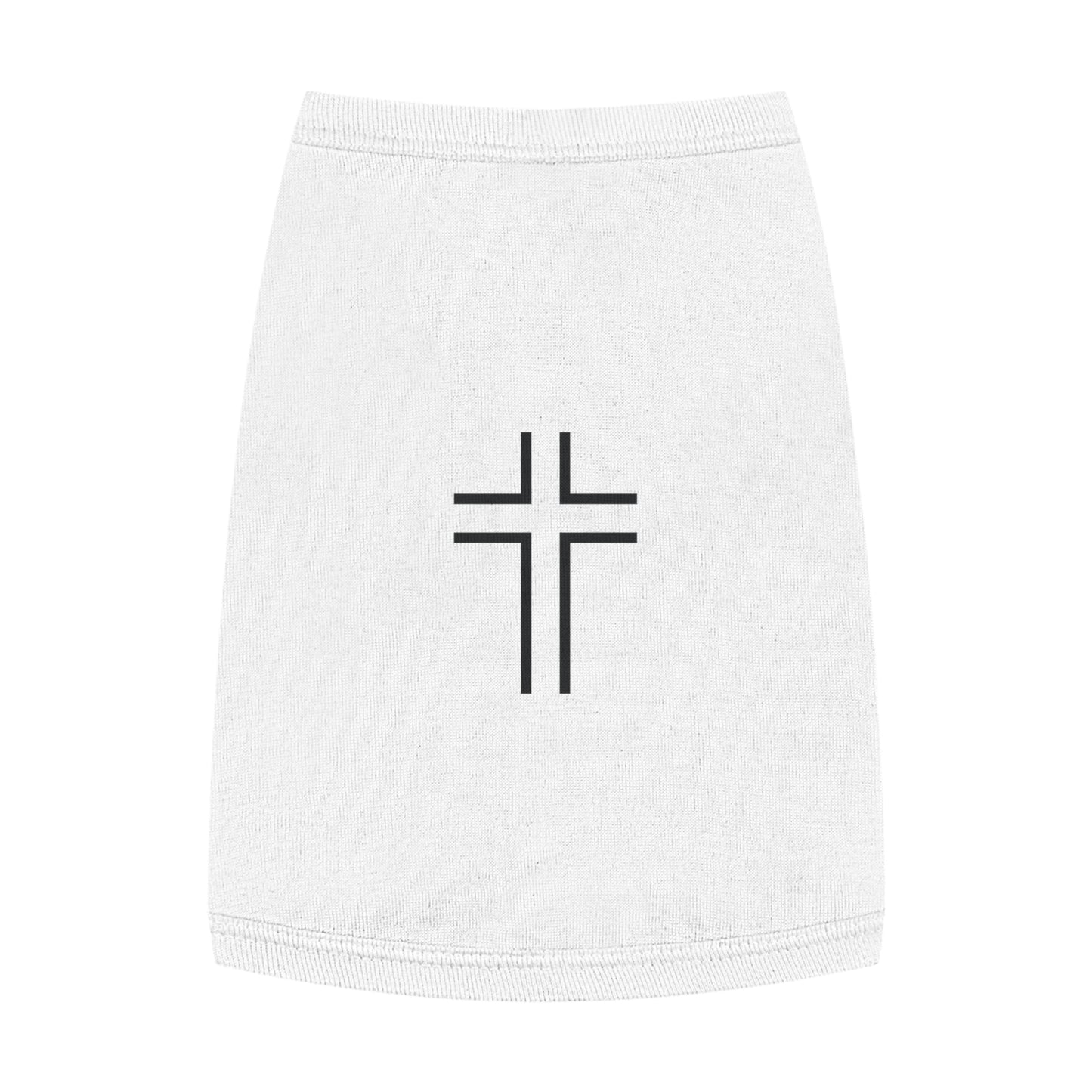 Minimalist | Pet Tank Top with Cross Design