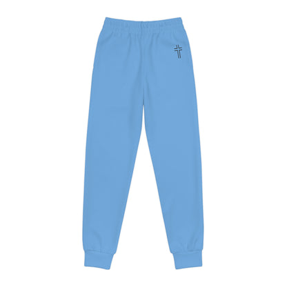 Minimalist | Color Youth Joggers with Inspirational Cross Design - Comfortable & Stylish Activewear for Kids