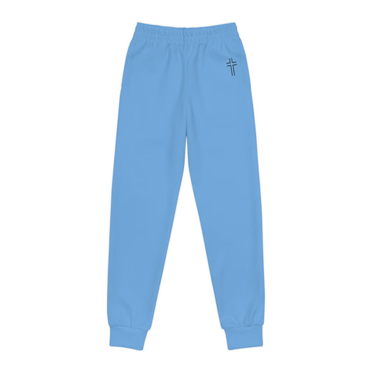 Minimalist | Color Youth Joggers with Inspirational Cross Design - Comfortable & Stylish Activewear for Kids