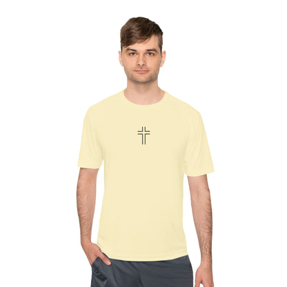 Minimalist | Unisex Moisture Wicking Tee with Cross Design