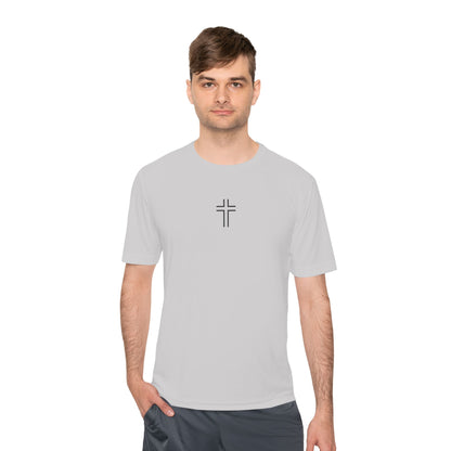 Minimalist | Unisex Moisture Wicking Tee with Cross Design