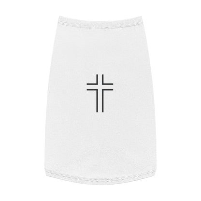 Minimalist | Pet Tank Top with Cross Design