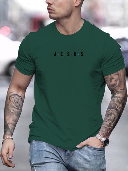 Jesus Minimalist Print Men's T-Shirt