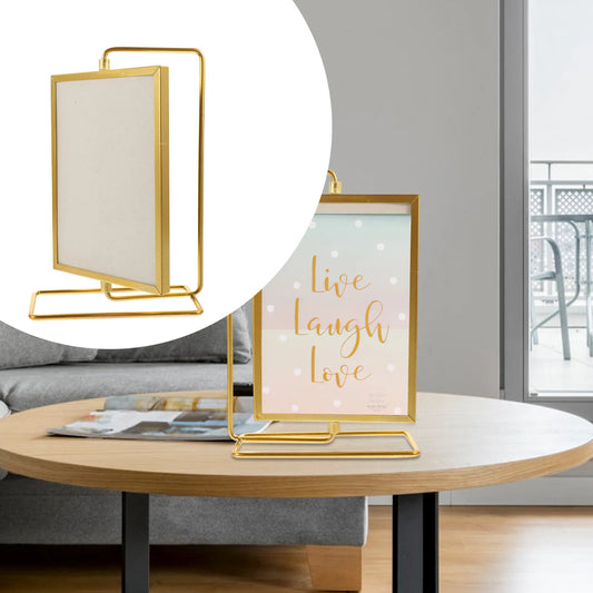 Glass Vintage Gold Desktop Photo Frame A4