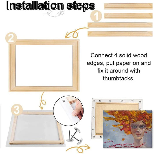 Solid Wood Canvas Frame/ Stretcher Bars DIY Kit