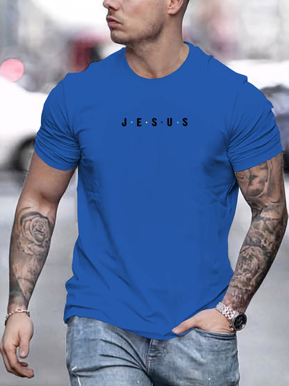 Jesus Minimalist Print Men's T-Shirt