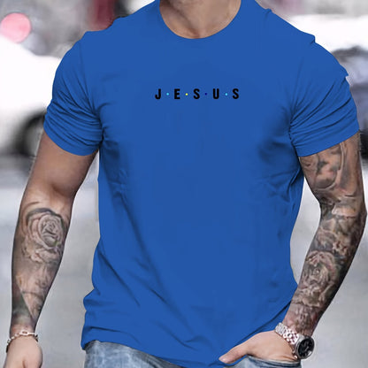 Jesus Minimalist Print Men's T-Shirt