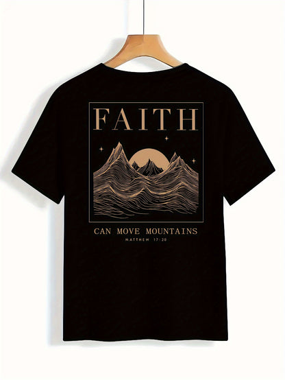 Faith Can Move Mountains Women's Graphic T-Shirt