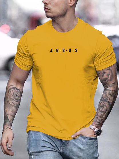 Jesus Minimalist Print Men's T-Shirt