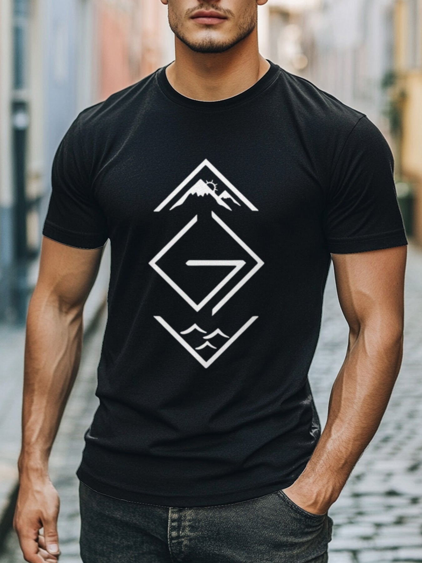 God is Greater Than the Highs and Lows Men's Graphic T-Shirt