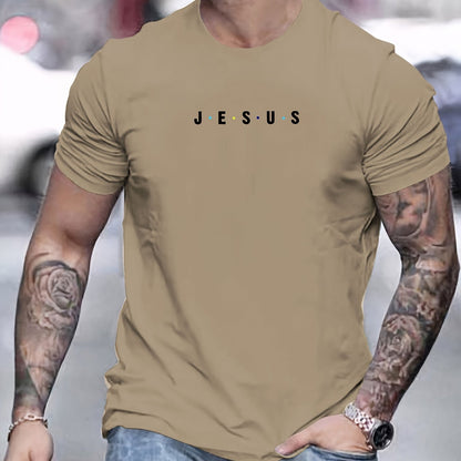 Jesus Minimalist Print Men's T-Shirt